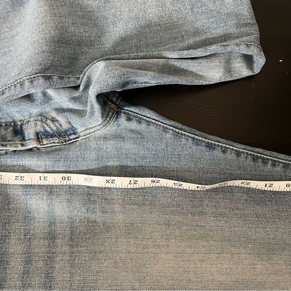 Levi's 501 Jeans Mens Size 32x30 Blue Straight Leg Button Fly Denim Stretch - Picture 15 of 15